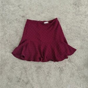 Altar'd State Burgundy Mini Skirt